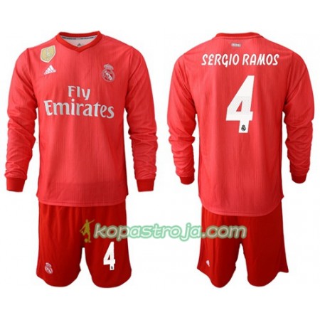 Billiga Fotbollströjor Real Madrid Sergio Ramos 4 Barn Tredje tröja 2018/19 Långärmad